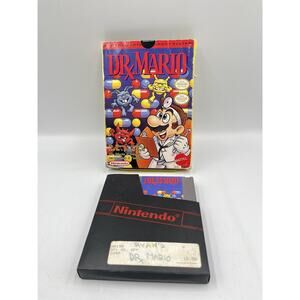 Dr. Mario - Nes Nintendo -Box and Game- Authentic